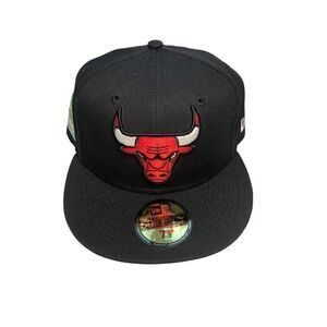 New Era Chicago Bulls Citrus Pop 59FIFTY Hat Cap Size 7 1/2